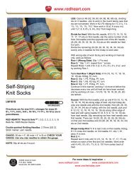 Self-Striping Knit Socks - Red Heart Yarn