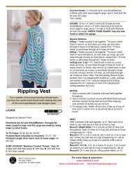 Rippling Vest - Red Heart Yarn