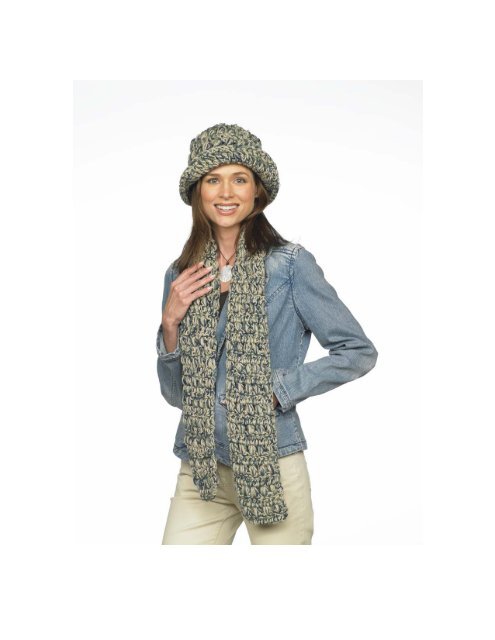 SB300-007 Crochet Hat and Scarf Set - Coats & Clark