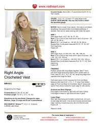 Right Angle Crocheted Vest - Coats & Clark
