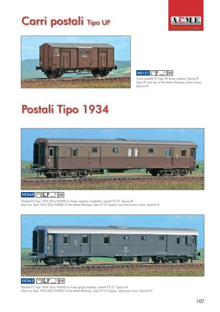 Catalogo ACME 2011-copertina.qxd - Modellismo ferroviario