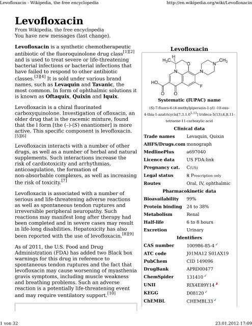 Levofloxacin