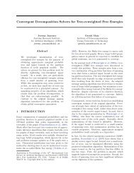 Convergent Decomposition Solvers for Tree-reweighted Free ... - OFAI