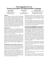 First Suggestions for an Emotion Annotation and ... - OFAI