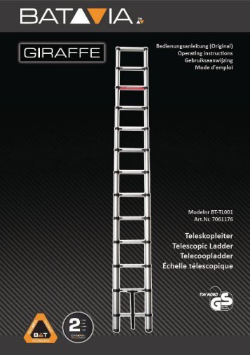 Bedienungsanleitung GIRAFFE 3.88m Teleskopleiter - TÜV/GS