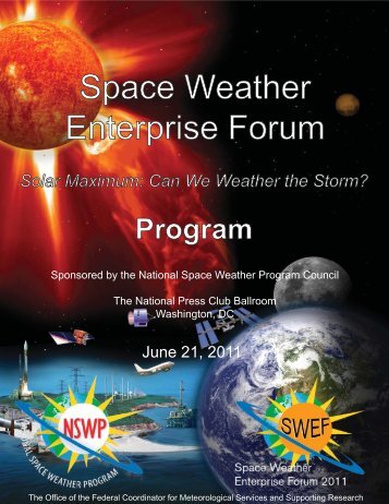 Space Weather Enterprise Forum - Office of the Federal Coordinator ...