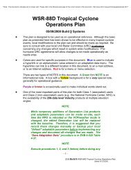 WSR-88D Tropical Cyclone Operations Plan - the Office of the ...