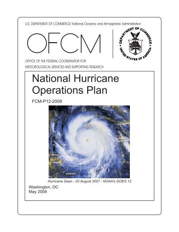 National Hurricane Operations Plan - the Office of the Federal ...