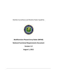 MPAR Notional Functional Requirements Document - NOAA