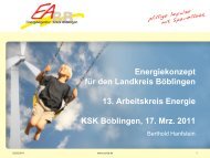 Das Energiekonzept für den Landkreis Böblingen - Energieagentur ...