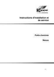 Instructions d'installation et de service PoÃªle-cheminÃ©e Nexus - Koppe