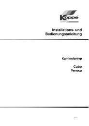 Installations- und Bedienungsanleitung - Koppe