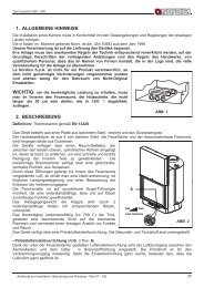 1. ALLGEMEINE HINWEISE 2. BESCHREIBUNG - ofenseite.com