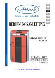 Bedienungsanleitung Holzvergaserkessel - ofenseite.com