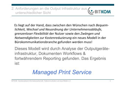 MPS-Managed Print Service-eine Herausforderung mit ... - Bitkom