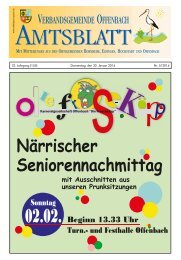 Amtsblatt - Verbandsgemeinde Offenbach an der Queich