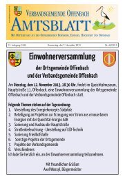 Einwohnerversammlung - Verbandsgemeinde Offenbach an der ...