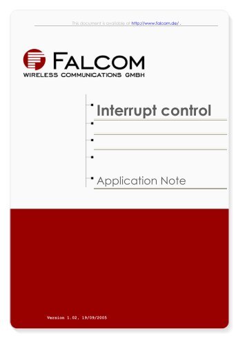 Interrupt control - Falcom