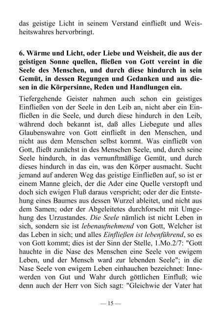 Der Verkehr zwischen Seele und Leib - Offenbarung