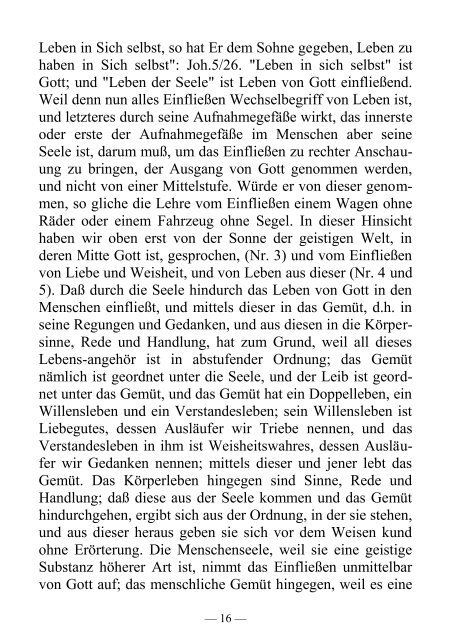 Der Verkehr zwischen Seele und Leib - Offenbarung