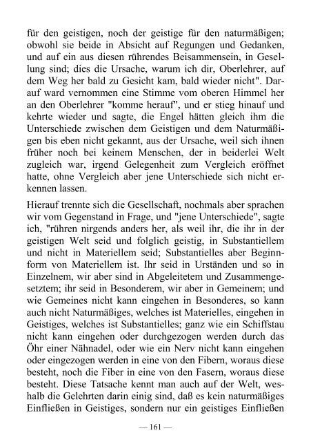 Der Verkehr zwischen Seele und Leib - Offenbarung