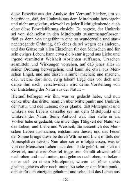 Der Verkehr zwischen Seele und Leib - Offenbarung