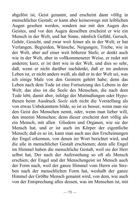 Der Verkehr zwischen Seele und Leib - Offenbarung