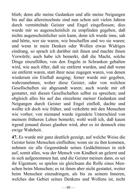 Der Verkehr zwischen Seele und Leib - Offenbarung