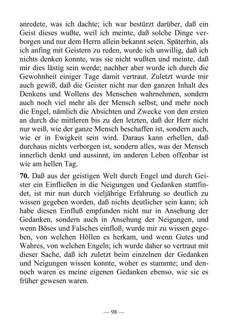 Der Verkehr zwischen Seele und Leib - Offenbarung