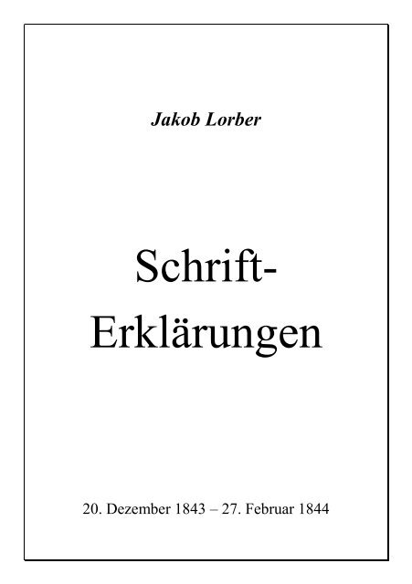 SchrifterklÃ¤rungen - Offenbarung