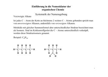 verzweigte Alkane