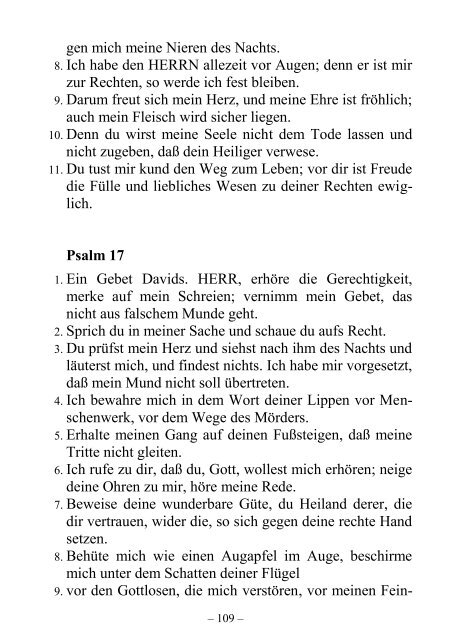 Die Lehrweisheit und Psalmen - Offenbarung