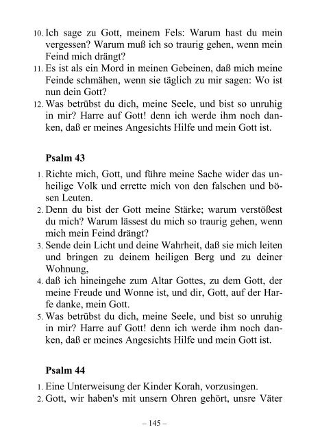 Die Lehrweisheit und Psalmen - Offenbarung