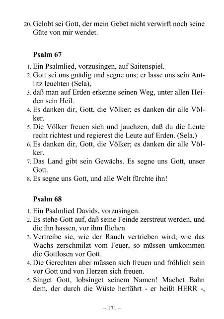 Die Lehrweisheit und Psalmen - Offenbarung