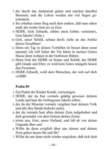 Die Lehrweisheit und Psalmen - Offenbarung