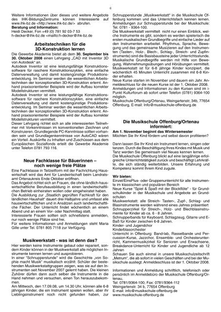 Mitteilungsblatt der Ortsverwaltung Zell-Weierbach