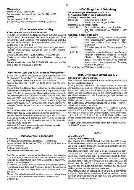 Mitteilungsblatt der Ortsverwaltung Zell-Weierbach