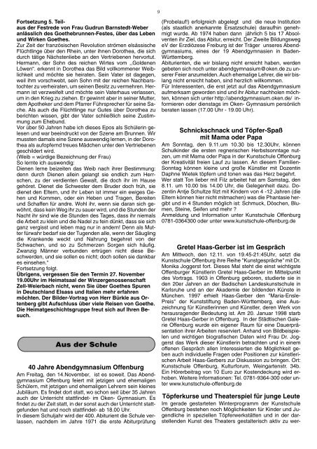 Mitteilungsblatt der Ortsverwaltung Zell-Weierbach