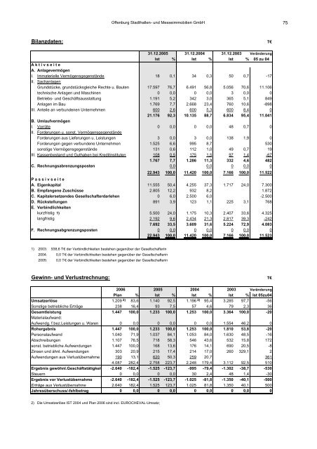 Beteiligungsbericht 2005/2006 - Stadt Offenburg