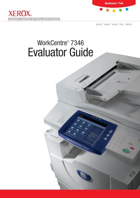 WorkCentre 7328/7335/7345/7346 Evaluator Guide (PDF) - Xerox