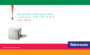 Phaser 740 and 740L Laser Printers User Guide - Xerox