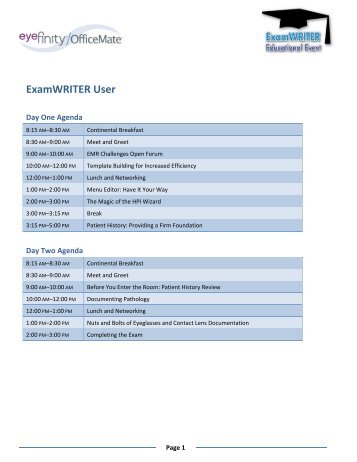 ExamWRITER User Handouts.pdf - OfficeMate Software Solutions