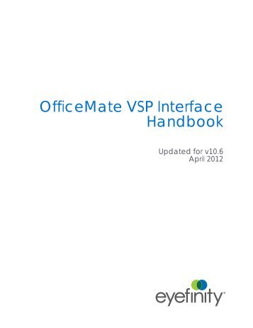 OfficeMate VSP Interface - Eyefinity - OfficeMate Software Solutions