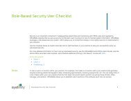 Role-Based Security User Checklist - OfficeMate Software Solutions