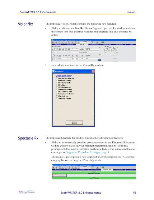 ExamWRITER 8.0 Enhancements - OfficeMate Software Solutions