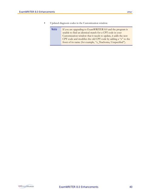 ExamWRITER 8.0 Enhancements - OfficeMate Software Solutions