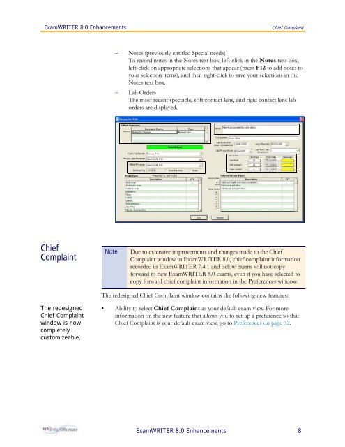 ExamWRITER 8.0 Enhancements - OfficeMate Software Solutions