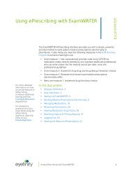 Using ePrescribing with ExamWRITER