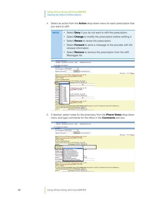 Using ePrescribing with ExamWRITER