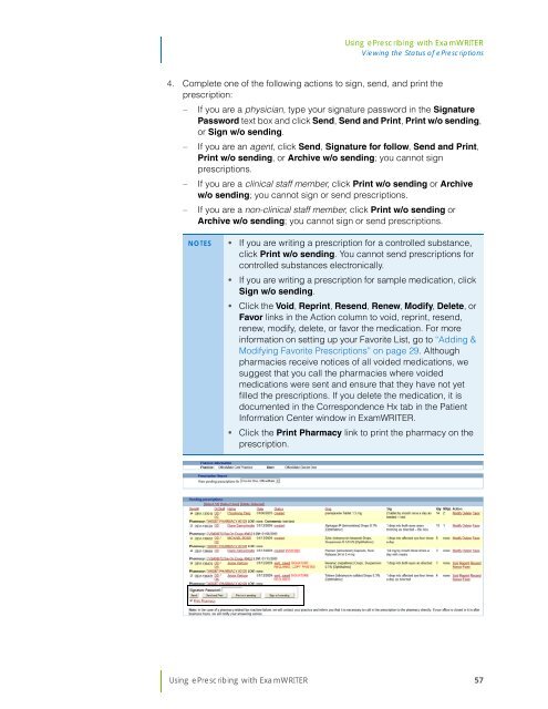 Using ePrescribing with ExamWRITER